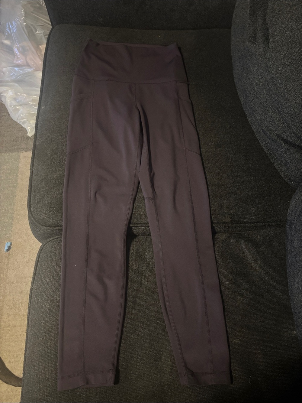 Yogalicious High-Rise Leggings in Deep Plum